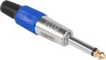 Cabletech Conector Jack 6, 3mm HQ mono albastru (L-WTY0032C)