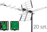 Antenă DVB-T ATD32S VHF/UHF MUX8 direcțională pasivă pachet de 20 (21-057-)