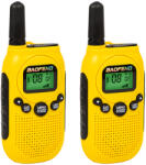  Stație radio PMR 2W pachet dublu galbenă (24-934-) Statii radio