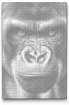  PontPöttyöző - Gorilla arca Méret: 40x60cm, Keretezés: Műanyagtáblával, Szín: Kék