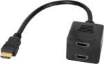Cabletech Distribuitor HDMI - 2x priză HDMI 20 cm (L-KOM0950)