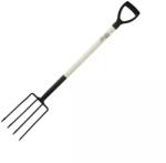 DEDRA-EXIM Furcă de săpat cu coadă de lemn, mâner de plastic tip D 120 80C017 (DED-80C017) Furca