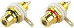 BLOW Conector RCA placat mare (negru / roșu) (1809-)