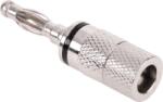 Cabletech Priză metalică bananică Negru/Alb WTY0202 (L-WTY0202)