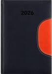 Dayliner Naptár, tervező, A5, napi, DAYLINER "Memphis", fekete-narancs (NMA5FKNU) - jatekotthon