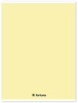 Fortuna Monocolor A/4 32 lapos pasztell sárga vonalas füzet