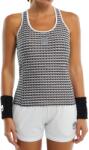 Hydrogen Maiouri tenis dame Hydrogen Pipe All Over Tech Tank Top - white/black (T01837-077)