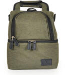  AURORA Uzsonnás táska thermo, 2 rekeszes ZÖLD