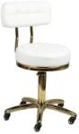 DivaLine Elegáns Kozmetikai Gurulós Szék - Fehér-Arany (1962338)