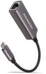 AXAGON adaptor ethernet gigabit USB-C, instalare automată, metalic, gri titan