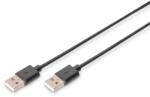 ASSMANN Cablu de interconectare USB 2.0 USB-A la USB-A, negru, 1 m