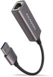 AXAGON adaptor USB-A 3.2 la Gigabit Ethernet în carcasă metalică, gri titan