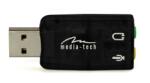 Media-Tech Placă de sunet USB cu surround virtual 5.1
