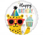  Leopárdos szülinapi lufi - partywebshop