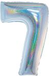  7 szám irizáló fólia lufi