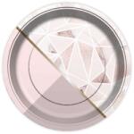  Rose papírtányér 6 db