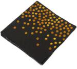  Fekete-arany szalvéta 20 db