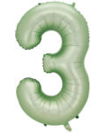  3 szám pisztácia zöld lufi