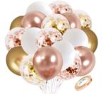  Rosegold-arany lufi szett - partywebshop