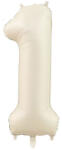  1 szám bézs fólia lufi