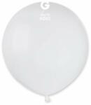  Fehér pasztel latex lufi 48 cm