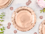  Rosegold papírtányér 6 db