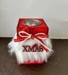  Fa mécsestartó piros - partywebshop