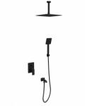  Beépített mennyezeti zuhanyrendszer 8, szögletes, COPEN NOOK, matt fekete (C-01-121MB)