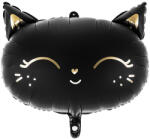  Fólia lufi fekete cica fej 48x36 cm