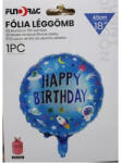  Fólia lufi 45 cm HB kék, űrhajós