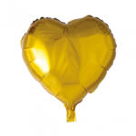  Fólia lufi 45cm arany szív