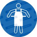  Kötény viselése kötelező piktogram matrica M026 : Tábla-matrica mérete - 200 x 200 mm, Tábla-matrica típusa - matrica