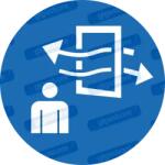  Szellőztetés kötelező piktogram matrica ISO 7010 M056 : Tábla-matrica mérete - 50 x 50 mm (4db), Tábla-matrica típusa - matrica