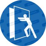  Az ajtó zárva tartandó piktogram matrica : Tábla-matrica mérete - 100 x 100 mm, Tábla-matrica típusa - matrica