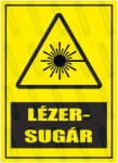  Lézersugár piktogram+felirat tábla matrica : Tábla-matrica mérete - A3 / 297 x 420 mm, Tábla-matrica típusa - matrica