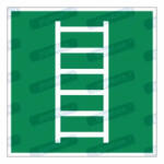  Menekülő létra piktogram matrica E059 : Tábla-matrica mérete - 50 x 50 mm (4db), Tábla-matrica típusa - matrica