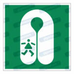  Gyermek mentőmellény piktogram matrica E045 : Tábla-matrica mérete - 200 x 200 mm, Tábla-matrica típusa - matrica