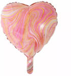  Fólia lufi 45cm márványos szív