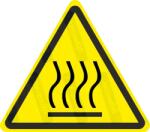  Forró tárgy vagy felület veszélye piktogram matrica : Tábla-matrica mérete - 200 x 175 mm, Tábla-matrica típusa - matrica