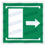  Ajtó jobbra csúszva nyílik piktogram matrica E033 : Tábla-matrica mérete - 200 x 200 mm, Tábla-matrica típusa - matrica