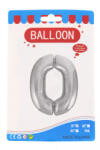  Fóliás lufi szám Ante 16 inch ezüst - 0