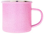  Egyedi glitteres pink fém bögre