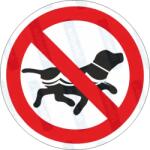  Kutyát fürdetni tilos piktogram matrica : Tábla-matrica mérete - 100 x 100 mm, Tábla-matrica típusa - matrica