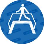  Használja a felüljárót piktogram matrica M023 : Tábla-matrica mérete - 50 x 50 mm (4db), Tábla-matrica típusa - matrica