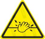  Villanypásztor veszélye piktogram matrica : Tábla-matrica mérete - 200 x 175 mm, Tábla-matrica típusa - matrica