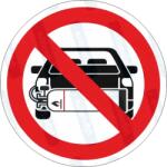  Gázüzemű gépjármű tilos piktogram matrica : Tábla-matrica mérete - 50 x 50 mm (4db), Tábla-matrica típusa - matrica