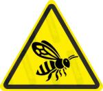  Méhek veszélye piktogram matrica : Tábla-matrica mérete - 50 x 44 mm (4db), Tábla-matrica típusa - matrica