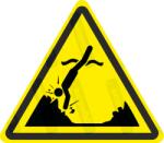  Víz alatti objektumok veszélye piktogram matrica W049 : Tábla-matrica mérete - 50 x 44 mm (4db), Tábla-matrica típusa - matrica