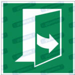  Ajtó balról húzásra nyílik piktogram matrica E057 : Tábla-matrica mérete - 150 x 150 mm, Tábla-matrica típusa - matrica