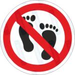  Rálépni tilos piktogram matrica : Tábla-matrica mérete - 50 x 50 mm (4db), Tábla-matrica típusa - matrica